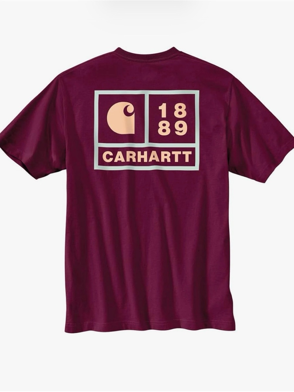Carhartt Men’s 105712 Relaxed fit Heavyweight Short sleeve pocket 1889 Graphic